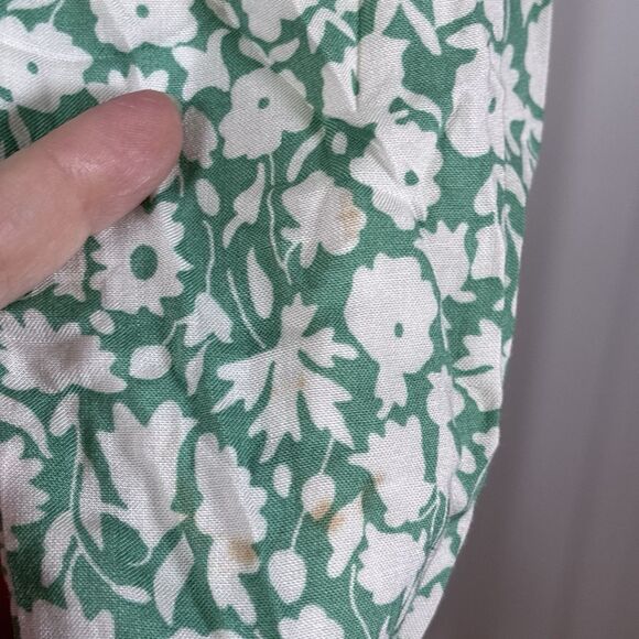 MODA International Women Dress Small Long Sleeve Floral Mint Green& White Lace - Picture 7 of 14